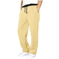 thumbnail image 4 of XXWXYD Girls Boys Baggy Sweatpants Straight Leg Open Bottom Casual Sweat Pants Drawst𝗋ing Color Block Wide Leg Track Pants Joggers, 4 of 7