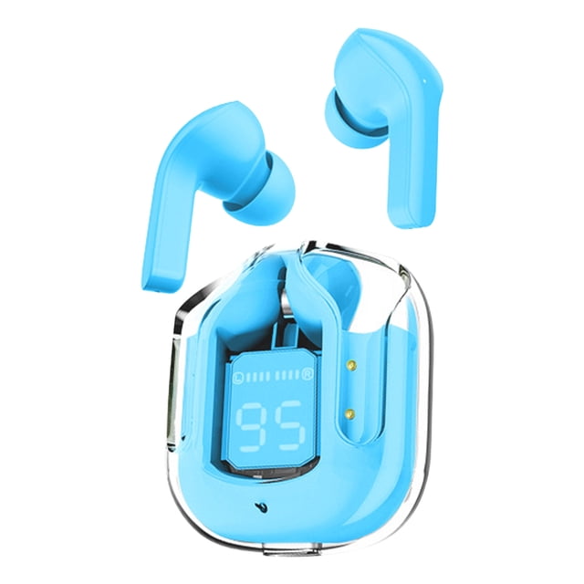 Altavoces Bluetooth Inalámbrico Bt30 Pantalla Digital Transparente Auriculares Inalámbricos Bluetooth con Dos Lados de Anillo Estéreo de Cobre Altavoces Y Auriculares de Estación de Carga Bluetooth In