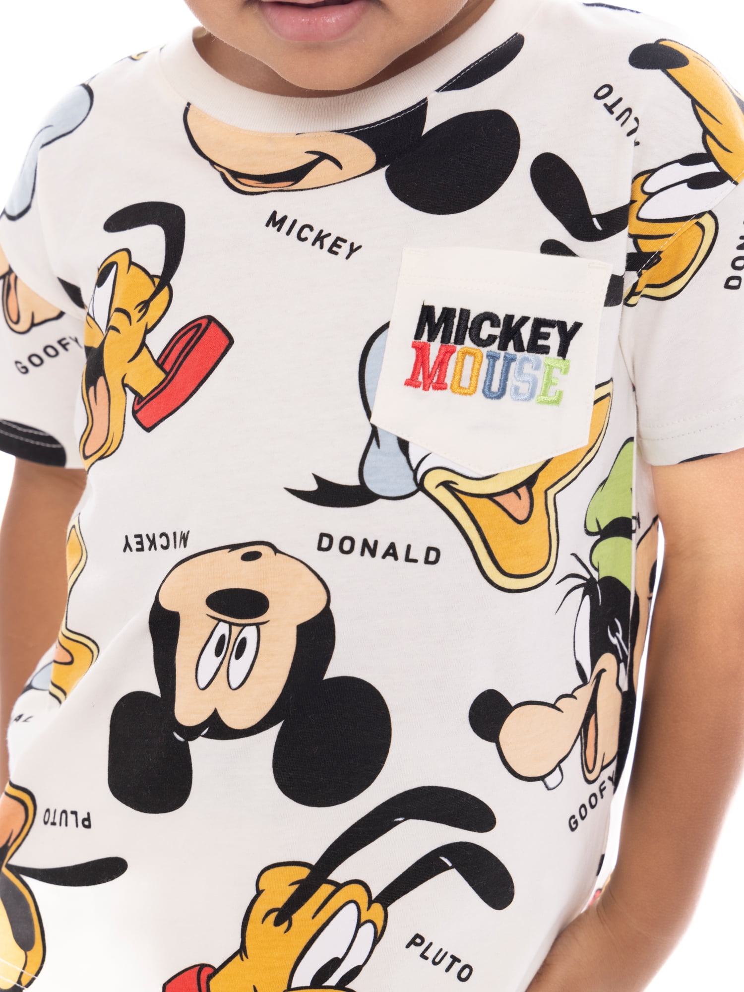 Disney Mickey Mouse & Friends Toddler Boys Graphic Tee and Shorts Set, 2-Piece, Sizes 12M-5T
