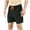 Black, variant on Beach Trunks for Men Mens Swim Trunk Men's Solid Color Water Proof Quick Drying Beach Shorts With Zipper Pocket Sports Shorts Dark Gray 3XL
