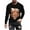 Black, variant on Honeeladyy Mens Funny 3D Muscle Printed T-Shirts Long Sleeve Graphic Tees Fall Winter Novelty Pullover Blouse Tops #Sg-Army Green-XL