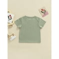 thumbnail image 3 of Listenwind Toddlers Summer Casual Cotton T-shirt Boys Girls Creative Letter Printing Short Sleeve Round Collar Tops, 3 of 7