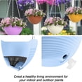thumbnail image 4 of Hanging basket flowerpot Hanging wall flowerpot with hanging chain, 4 of 6