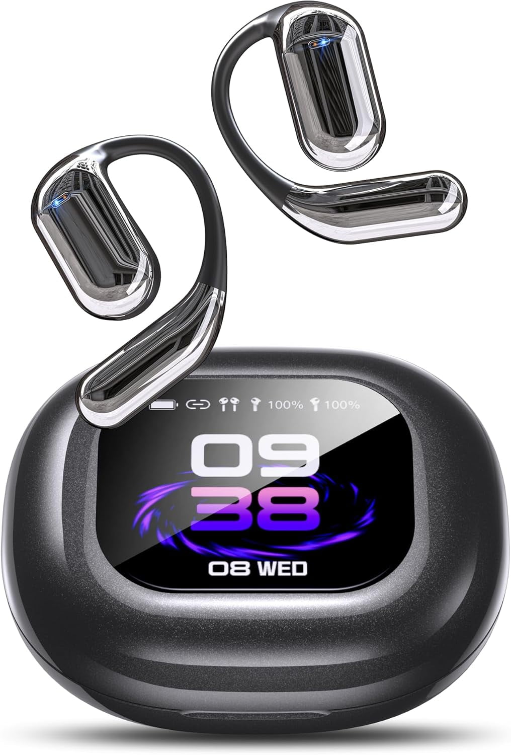 Flaiao AI Translator Earbuds - 144-Language Real-Time Translation | Bluetooth 5.4 for iOS/Android | Touchscreen Control | Travel & Business Essential
