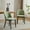 Mint+Black, variant on Horizon Modern Upholstered Dining Chairs, Rubberwood, Mint + Black, Set of 2