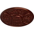 thumbnail image 3 of 33"OD x 1 3/4"P Versailles Ceiling Medallion (Fits Canopies up to 3 1/4"), Hand-Painted Antique Copper, 3 of 6