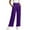 Purple, variant on BUIGTTKLOP Pants for Women 2026 High Waist Pull on Pleated Ladies Stretch Wide-Leg Pants with Pockets