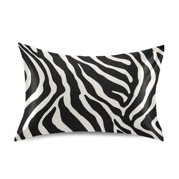 Silky Satin Standard Pillowcases For Hair And Skin Zebra Stripes