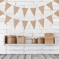 thumbnail image 1 of Hessian Bunting Flags Banner Rustic Burlap Banner Wedding Party Decoration, 1 of 11