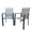 Black+ Gray, variant on Patio Chairs Set of 2,All Weather Outdoor Stackable Dining Chairs with Armrest,Breathable Garden Outdoor Furniture for Backyard Deck,Gray
