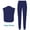 Blue, variant on Sleeveless Four Pockets Wrinkles Free Joggers Women Scrub Sets