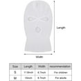 thumbnail image 3 of 2-Hole Knitted Full Face Cover Ski Neck Gaiter, Winter Balaclava Warm Knit Beanie for Outdoor Sports, 3 of 14