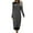 Black, variant on Zkozptok Women's Knit Striped Sweater Dress Casual Long Sleeve Crew Neck Long Pullover Dresses Fall Winter Clothes