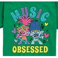 thumbnail image 3 of Trolls - Music Obsessed Poppy and Branch - Toddler & Youth Short Sleeve Graphic T-Shirt, 3 of 5