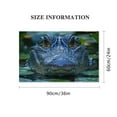 thumbnail image 3 of Shadudu Large Canvas Wall Art Decor - American Alligator Theme - 24x36 Inches - Waterproof Canvas - Home and Commercial Use 36x24in, 3 of 7
