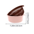 thumbnail image 3 of Double Drain Basket,Food Grade Plastic Sink Strainer with Dual Layers for Vegetable and Fruit Washing,Large Capacity Kitchen Colander Set for Produce Storage and Water Draining, 3 of 7