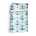 thumbnail image 4 of Anchor Reusable Market Bag, Pattern with Anchors Modern Adventurous Striped Coastline Marine, Printed Foldable Bag for Shopping and Grocery Large Capacity, Pale Blue, by Ambesonne, 4 of 4