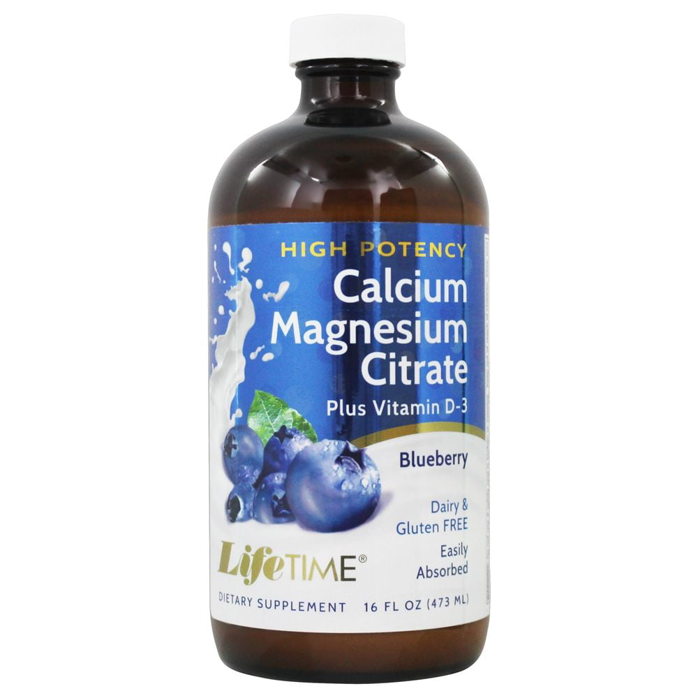 Lifetime High Potency Calcium Magnesium Citrate w/ Vitamin D3 Bone & Muscle Support Easy