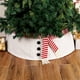 thumbnail image 2 of Falda de árbol de Navidad Bufanda de lana blanca Estilo Vestido de árbol de Navidad Decoraciones navideñas brillar Electrónica, 2 of 5