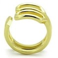 thumbnail image 3 of IP Gold(Ion Plating) Stainless Steel Ring with No Stone for Women Minimalist Theme No Stone Stone Color Style TK1884 Size 10, 3 of 4