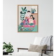 thumbnail image 6 of Kate and Laurel Sylvie Mid Century Modern Tea Time Framed Canvas Wall Art by Rachel Lee of My Dream Wall, 18x24 Natural, Modern Colorful Pattern Illustration Art for Wall, 6 of 6