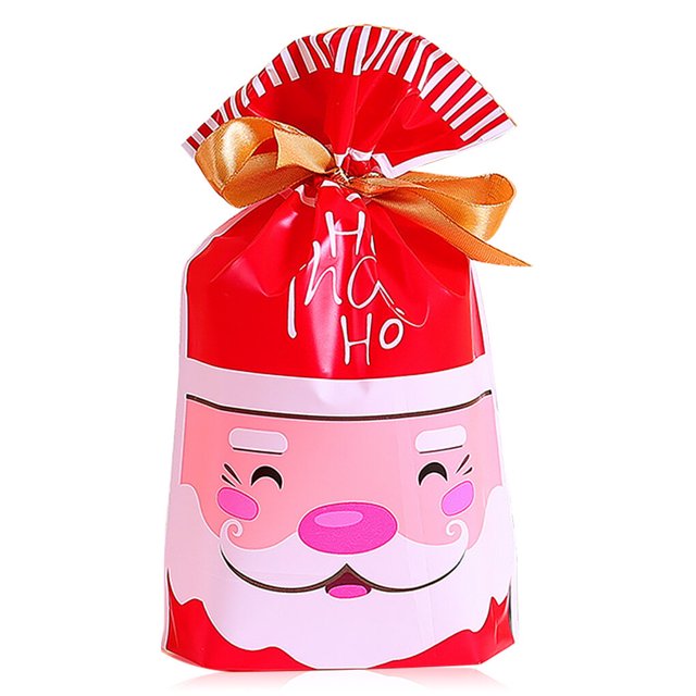 Yuarrent Bolsas de cordón medianas de Navidad Embalaje de regalo de boda Vacaciones Adultos Envoltura de muñecas Paquetes de juguetes Kits de decoración para fiestas Tipo 1 10 piezas