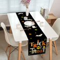 thumbnail image 4 of Halloween Table Runner Trick or Treat Farmhouse Holiday Kitchen Dining Table Decoration Runners for Indoor Outdoor Home Party Decor 13 x 48 Inches, 4 of 5