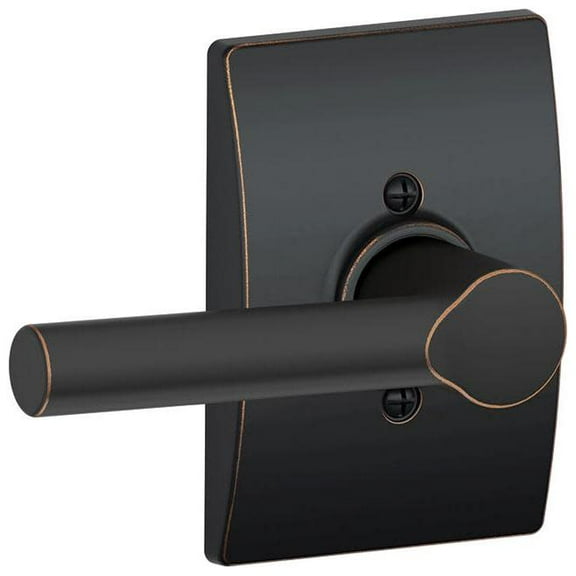 Schlage F170-Brw-Cen Broadway Non-Turning One-Sided Dummy Door Lever - Bronze