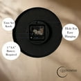 thumbnail image 5 of Clockswise Black 10-In Analog Clock – Silent, Non-Ticking for Wall Battery-Operated, Perfect for Home Office, Farmhouse Kitchen, Entryways, Dining Rooms and Bedroom Decor, School and Bathroom Clock, 5 of 8