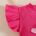 thumbnail image 6 of Gibobby Toddler Kids Baby Girls Summer Sets Cute Printed Short-sleeved T-Shirt and Shorts Loose Comfortable 2 Piece Outfits,18-24 Months,Hot Pink, 6 of 7