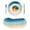 Blue, variant on 13 Inch Round Placemats Set of 6, Turquoise Summer Beach Coastal Non Slip Heat Insulation PP Table Mats, Nautical Beige Seaside Washable Place Mats for Kitchen Dining Party Table Decor