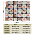 thumbnail image 3 of Food Sushi Blanket Gifts For Kids Adults - Lightweight Throw Blanket For Bedroom Living Room Decor Soft Fuzzy Fleece Cozy Plush Bed Couch 40"X30", 3 of 7