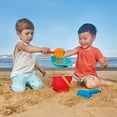 thumbnail image 4 of Hape: Beach Basics - 4pc Playset Includes Bucket Sifter, Rake & Shovel Toys, Water-Bath-Garden-Snow-Sand, Colorful Set, Kids & Toddler Ages 18mo+, 4 of 7