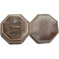 thumbnail image 2 of Velvet Treasures Engagement Ring Box - Vintage 3 Slot Octagon Jewelry Box for Wedding Ceremony, Display & Storage, Lavender, 2 of 5