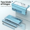 thumbnail image 6 of Cowithday for Samsung Z Fold 3 Case with Screen Protector Pen Holder Hinge Protection Magnetic Kickstand PU Leather Shockproof All-inclusive Case Cover for Samsung Galaxy Z Fold3 5G 7.6", Blue, 6 of 9