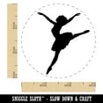 thumbnail image 2 of Lady Girl Ballerina Dancing Jumping Ballet Dance Self-Inking Rubber Stamp Ink Stamper - Brown Ink - Small 3/4 Inch, 2 of 7