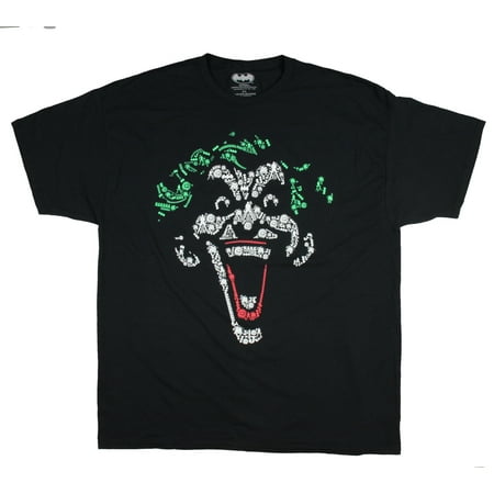 DC Comics Batman Joker Shirt HAHAHAHA  Big Tall Costume Men's Pop T-Shirt XXL