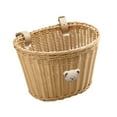 thumbnail image 1 of Lipstore Bike Basket Woven Rattan Storage Basket Detachable Front Handlebar Cargo Basket Light Brown, 1 of 8