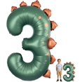 thumbnail image 1 of Yanonmyfd Dinosaur Number 2 Balloon, 36 Inch Matcha Green Foil Number Balloon for Dinosaur Birthday Party Decorations, Kids Jungle Theme,Green,3rd, 1 of 16