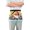 Dwarf Plant Sunglasses Hat, variant on Gnomes Holding Balloon Server Apron with 3 Pockets Waterproof Waitress Waist Short Apron for Man Woman 12 Inches