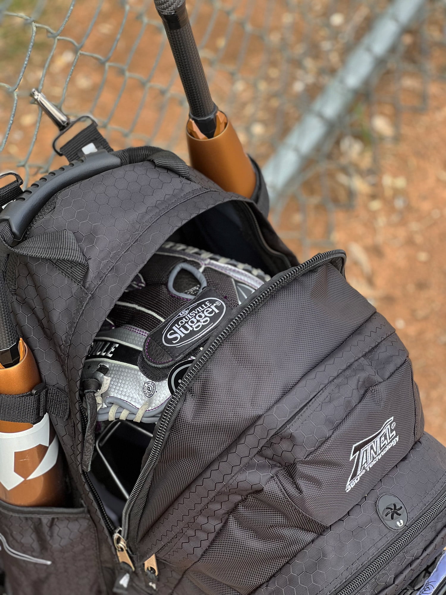 Tanel 360 Bat Pack Baseball/Softball Backpack Bag - Navy