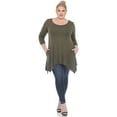 thumbnail image 4 of White Mark Tunique Femme Manches 3/4 Makayla, 4 of 5