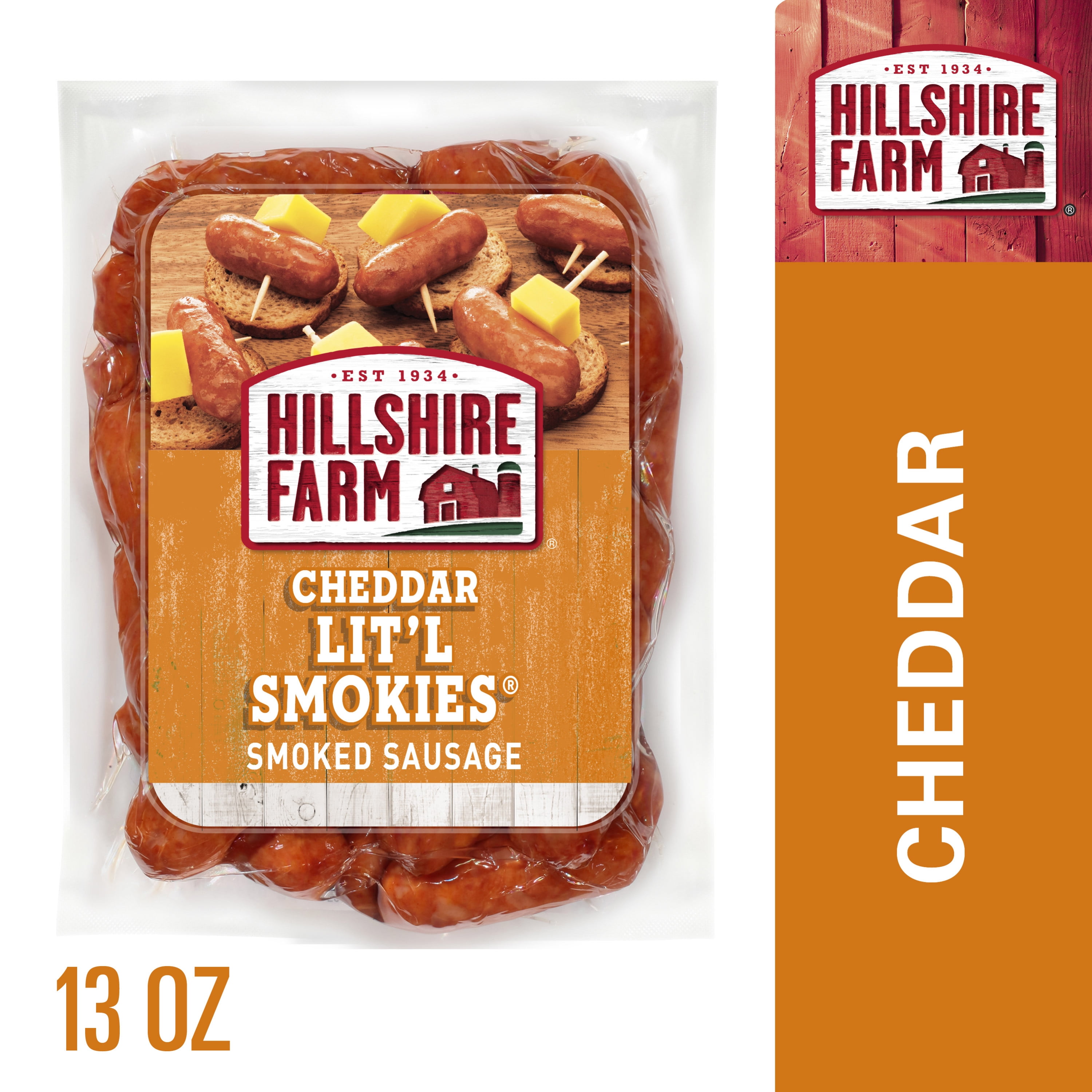 Hillshire Farm Cheddar Lit'l Smokies Smoked Sausage, 13 oz