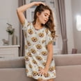 thumbnail image 3 of Lsque Labrador Retriever Dog Pattern Nightgowns for Women Sleep Shirts Short Sleeve Nightshirt Pullover Nightdress Soft Sleepwear Relaxed Fit Nightdress, 3 of 6
