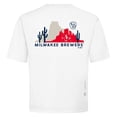 thumbnail image 3 of Men's Levelwear White Milwaukee Brewers  Luxe Signature Knit T-Shirt, 3 of 3