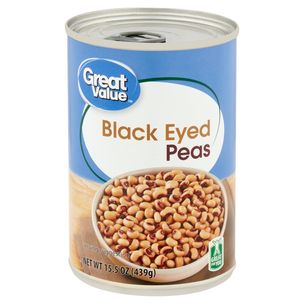 Great Value Black Eyed Peas, 15.5 oz - Walmart.com - Walmart.com