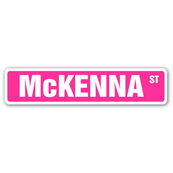 McKENNA Street Sign Childrens Name Room Sign | Indoor/Outdoor | 30" Wide