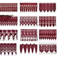 thumbnail image 2 of 3" 4" 4,75" 4,5" 5" 5,75" 7,5" Robe de Mariée Brodée Dentelle Noire par Yard (UB026 6"), 2 of 2