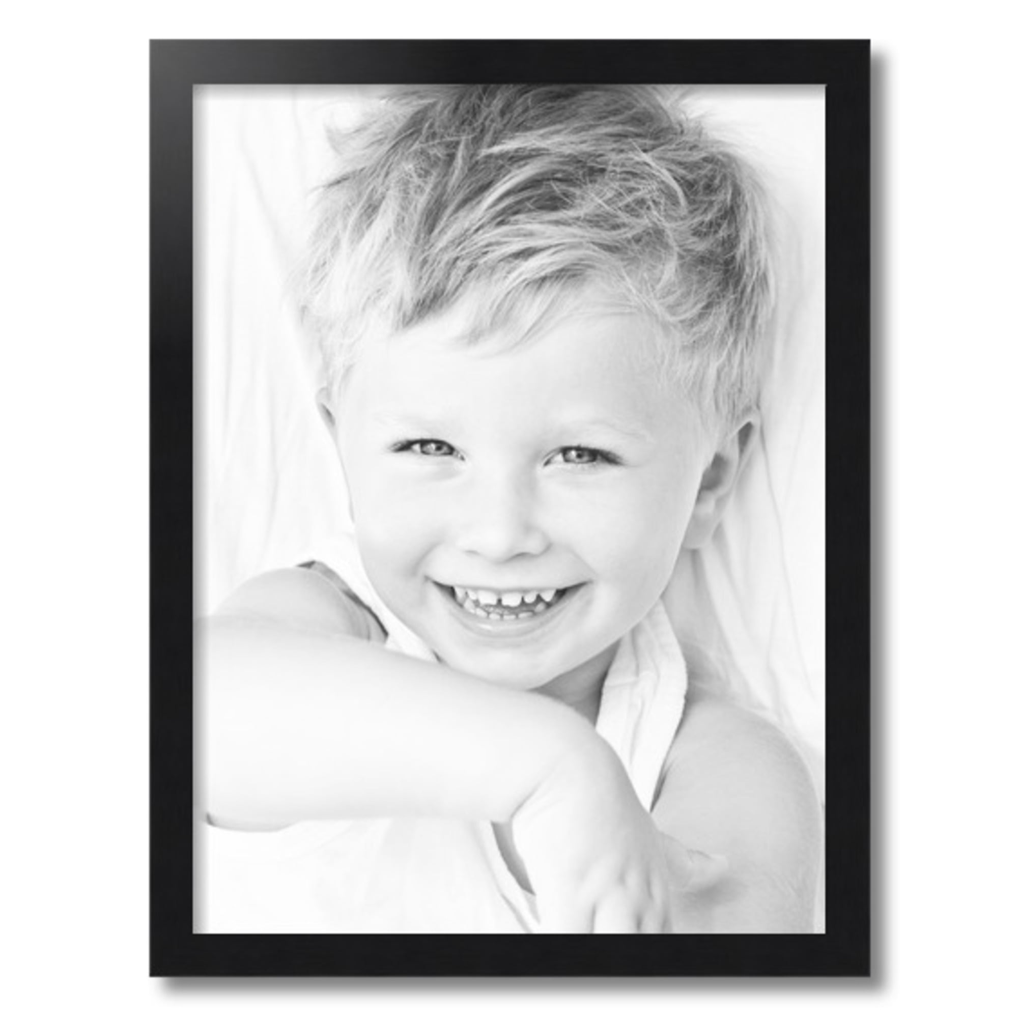 ArtToFrames 18" x 24" Black Steel Picture Frame, 18x24 inch Black MDF Poster Frame (WOM-4639), 1 Pack