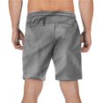 thumbnail image 4 of DDAPJ pyju Birthday Gifts! Men's Drawstring Running Shorts Breathable Mesh Workout Shorts Gym Training Athletic Short Pants with Towel Loop Gray XL, 4 of 7